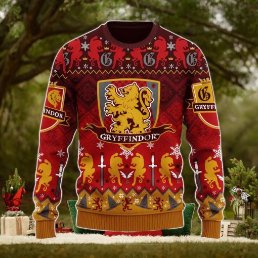 Harry Potter Gryffindor Christmas Ugly Christmas Sweater Xmas Men And Women Christmas Gift