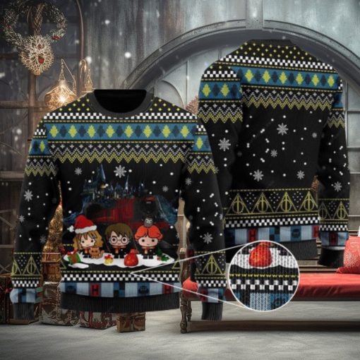 Harry Potter Harry Potter Chibi 3D Ugly Christmas Sweater Presents Christmas For Men And Women