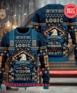 Harry Potter Hogwarts Ravenclaw Intuition Logic Ugly Christmas Sweater