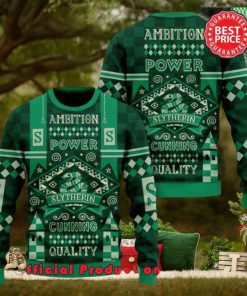 Harry Potter Hogwarts Slytherin Ambition Power Ugly Christmas Sweater
