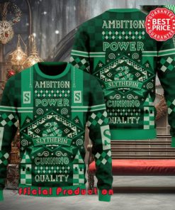 Harry Potter Hogwarts Slytherin Ambition Power Ugly Christmas Sweater