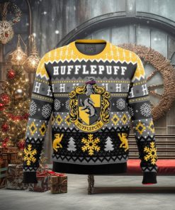 Harry Potter Hufflepuff House Ugly Christmas Sweaters 1 Harry Potter Hufflepuff House Ugly Christmas Sweaters