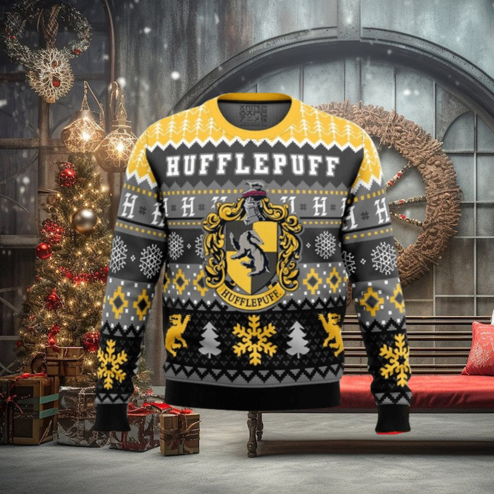 Harry Potter Hufflepuff House Ugly Christmas Sweaters Harry Potter Hufflepuff House Ugly Christmas Sweaters