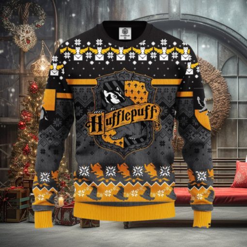 Harry Potter Hufflepuff Ugly Christmas Sweater Amazing Gift Men And Women Christmas Gift