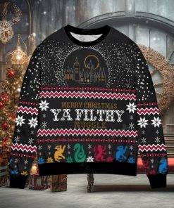 Harry Potter Merry Christmas Ya Filthy Muggle Hogwarts School Ugly Christmas Sweater