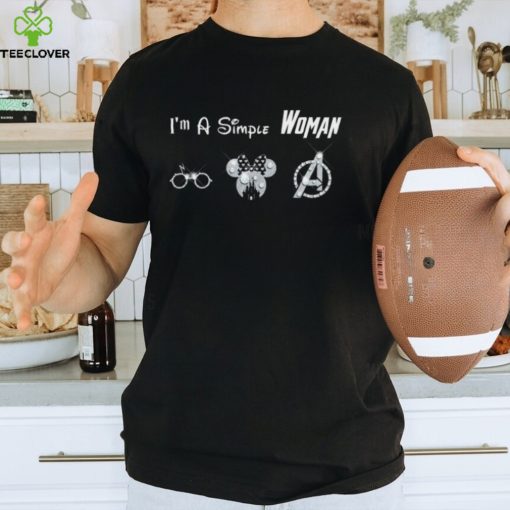 Harry Potter Minnie Avengers Lover Gift Im A Simple Woman Thoodie, sweater, longsleeve, shirt v-neck, t-shirt