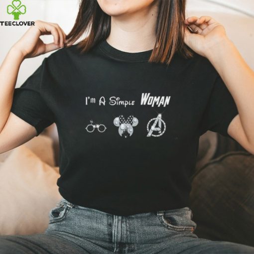 Harry Potter Minnie Avengers Lover Gift Im A Simple Woman Thoodie, sweater, longsleeve, shirt v-neck, t-shirt