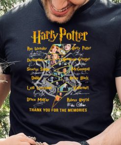 Harry Potter Names Characters Thank You For The Memories Signatures Shirt
