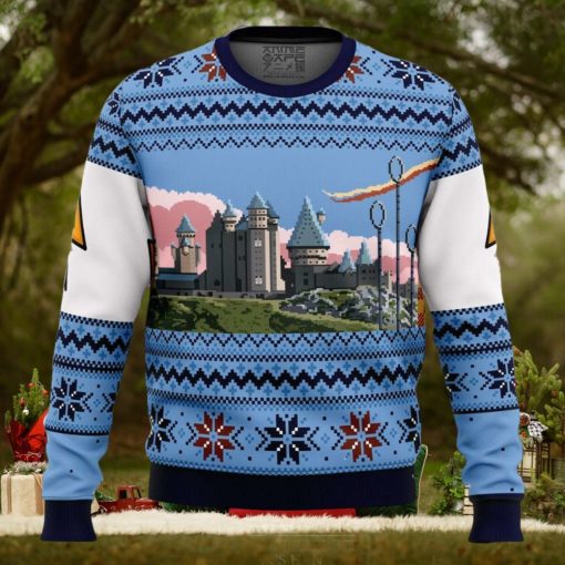 Harry Potter Retro Hogwarts Ugly Christmas Sweater