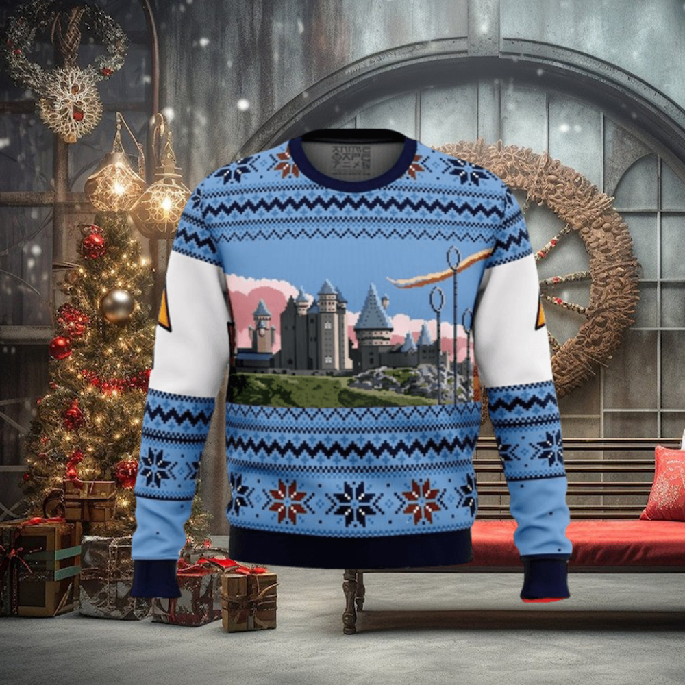 Harry Potter Retro Hogwarts Ugly Christmas Sweaters Harry Potter Retro Hogwarts Ugly Christmas Sweaters