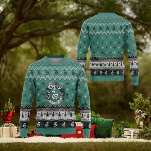 Harry Potter Slytherin 3D Ugly Christmas Sweater Presents Christmas For Men And Women