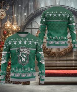 Harry Potter Slytherin Green 3D Ugly Christmas Sweater Presents Christmas For Men And Women