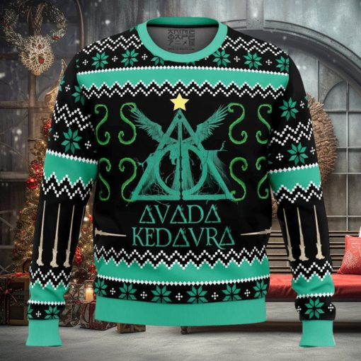 Harry Potter Spell Avada Kedavra Ugly Christmas Sweaters