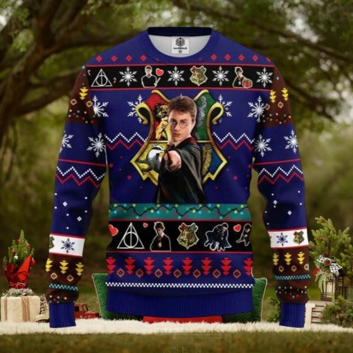 Harry Potter Wand Spells Knitting Ugly Christmas Sweaters