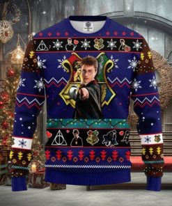 Harry Potter Wand Spells Knitting Ugly Christmas Sweaters