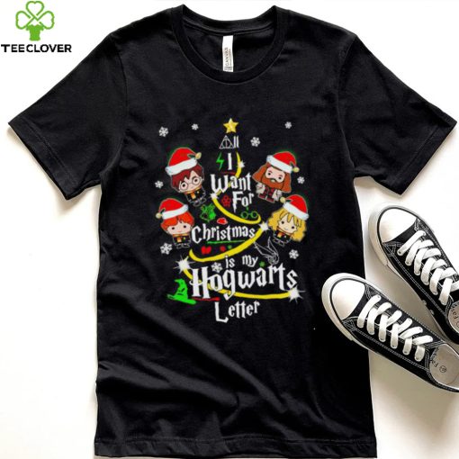 Harry Potter all I want for Christmas is my Hogwarts letter Christmas chibi 2022 hoodie, sweater, longsleeve, shirt v-neck, t-shirt