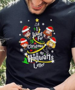 Harry Potter all I want for Christmas is my Hogwarts letter Christmas chibi 2022 hoodie, sweater, longsleeve, shirt v-neck, t-shirt