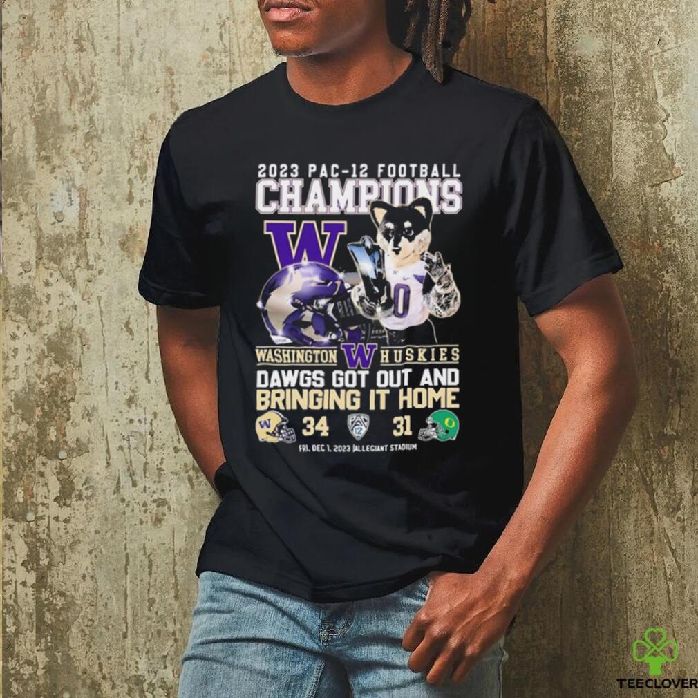 Harry The Husky Washington Huskies Dawgs Got Out And Bring It Home 2023 Pac 12 Football Champions Shirt