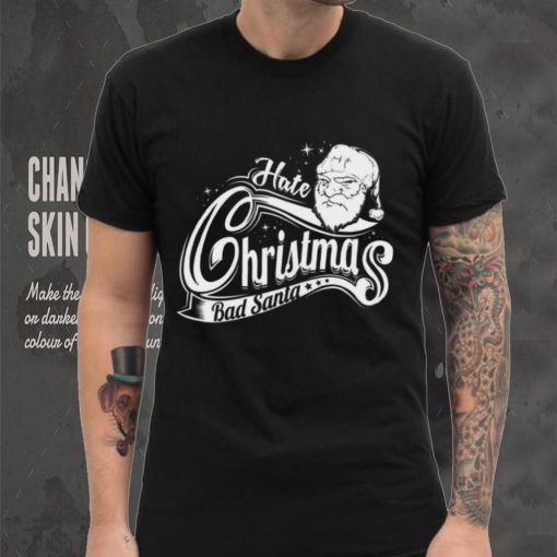 Hate Christmas Bad Santa Claus Bah Humbug Men's T Shirt