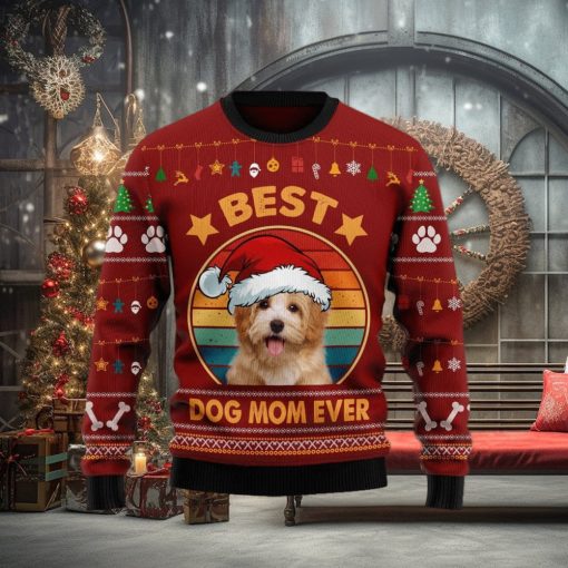 Havanese Best Dog Mom Ever Christmas Ugly Sweater
