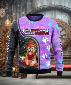 Havanese Hologram Color Ugly Christmas Sweater Best Gift For Men And Women
