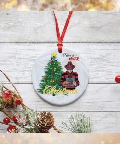 Have A Killer Horror Movie F.K Christmas Ceramic Round Ornament