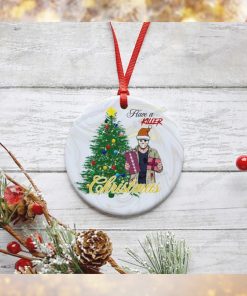 Have A Killer Horror Movie Jason V Christmas Ceramic Round Ornament