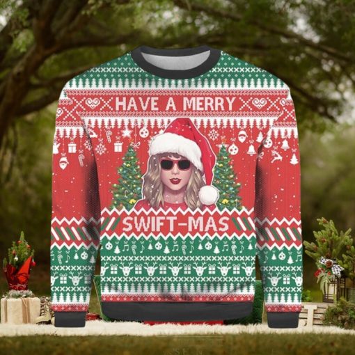 Have A Merry Swiftmas Taylor Ugly Sweater 3D Hoodie All Over Print