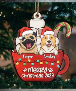 Have A Sweet Pawlidays Dog & Cat Personalized Custom Ornament Wood Unique Shaped Christmas Gift For Pet Owners, Pet Lovers