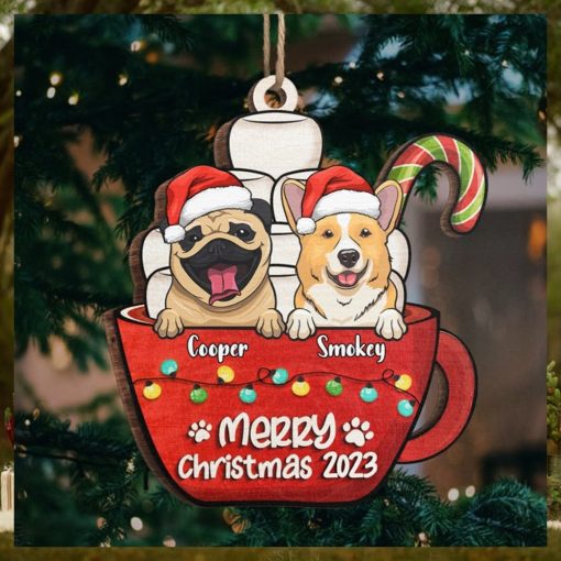 Have A Sweet Pawlidays Dog & Cat Personalized Custom Ornament Wood Unique Shaped Christmas Gift For Pet Owners, Pet Lovers