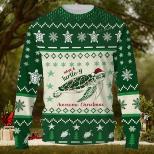 Have A Turtle y Awesome Christmas Ugly Sweater Party