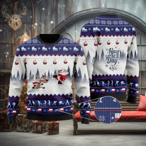 Have An Ice Day Santa Claus And Reindeer, Christmas Ugly Sweater, Christmas Gift, Gift Christmas 2024