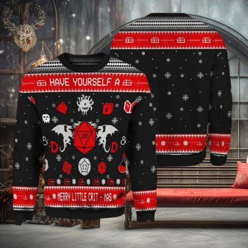 Have Your Self A Merry Little CritMas Woolen Christmas Ugly Sweater
