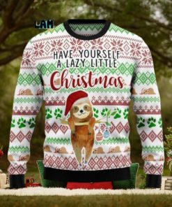 Have Yourself A Lazy Little Christmas Sloth Ugly Sweater