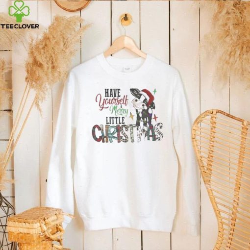 Have Yourself Merry Little Christmas Cow Santa Shirt