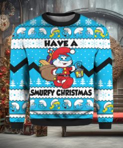 Have a Smurfs Christmas Smurfs Ugly Christmas Sweater