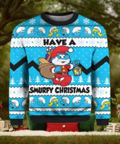 Have a Smurfs Christmas Smurfs Ugly Christmas Sweater