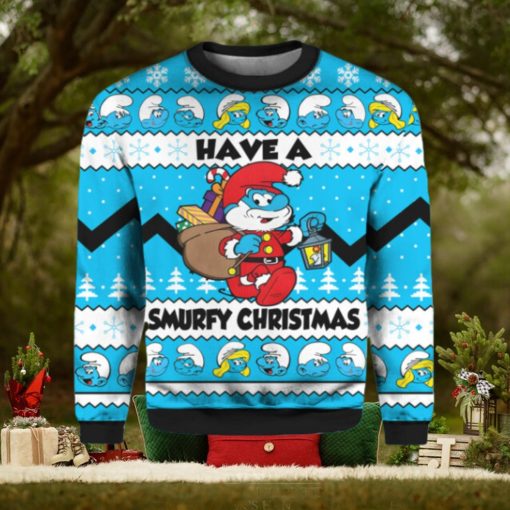 Have a Smurfs Christmas Smurfs Ugly Christmas Sweater