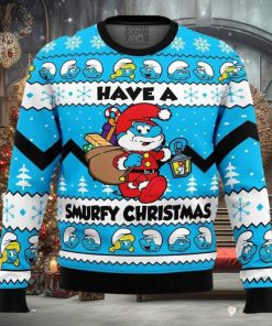 Have a Smurfy Christmas Smurfs Ugly Christmas Sweater