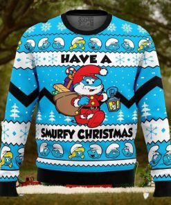 Have a Smurfy Christmas Smurfs Ugly Christmas Sweater