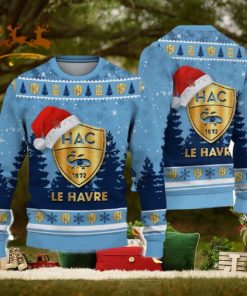 Havre Athletic Club Ugly Christmas Sweater Santa Hat Logo Tree Gift For Men And Women