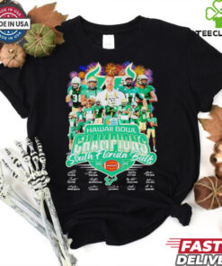 Hawaii Bowl Champions South Florida Bulls 2024 signature t shirt