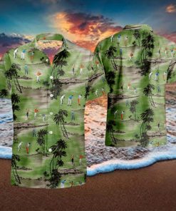 Hawaii Golf summer Hawaiian Shirt And Short Set Gift Men Women