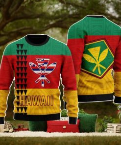 Hawaii Kanaka Flag Christmas Unisex Ugly Sweater