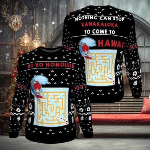 Hawaii Maze Game 3D All Over Print Print Ugly Christmas Sweater Perfect Holiday Gift