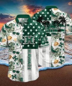 Hawaii Rainbow Warriors NCAA3 Flower Hawaii Shirt And Tshirt For Fans, Summer Football Shirts NA49817