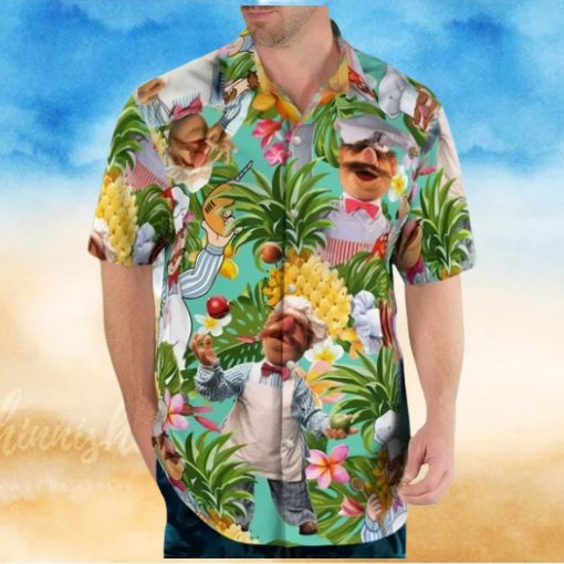 Hawaii Summer Chef Shirt Hawaiian Beach Flowers Shirt