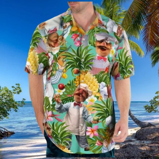 Hawaii Summer Chef Shirt Hawaiian Beach Flowers Shirt