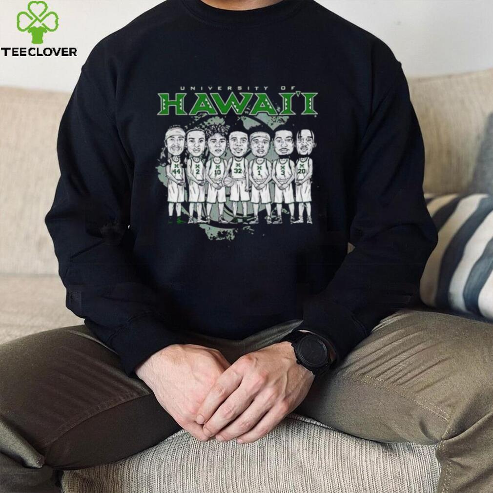 Hawaii caricature NCAA Men’s Basketball team shirt Hawaii caricature NCAA Men’s Basketball team shirt