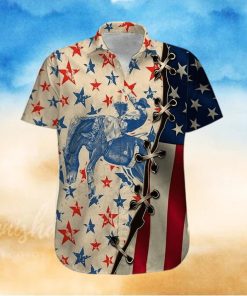 Hawaiian Aloha Shirts America Bareback Bronc